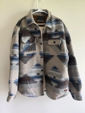 Jachs NY Men’s Aztec Wool Blend Sherpa Lined Jacket - XL